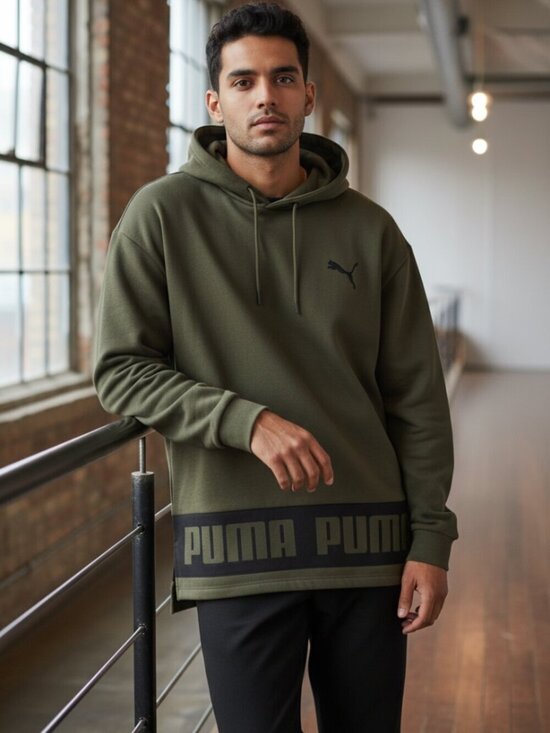Puma Other - Puma Sweater Men's Green Casual Pullover Hoodie Sweatshirt size M